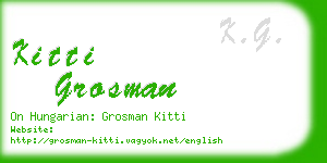 kitti grosman business card